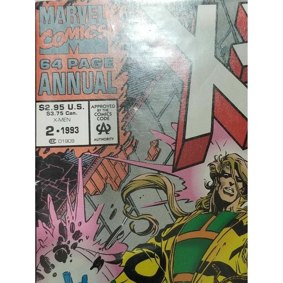 Lot of 3 X-Men 2099 Blue Foil 2 Annual 64 page Early Issue 1993 comic book lot - Picture 9 of 9